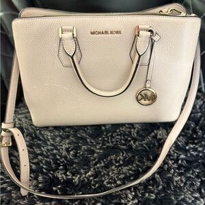 Michael Kors Cream Crossbody Bag with Adjustable Strap